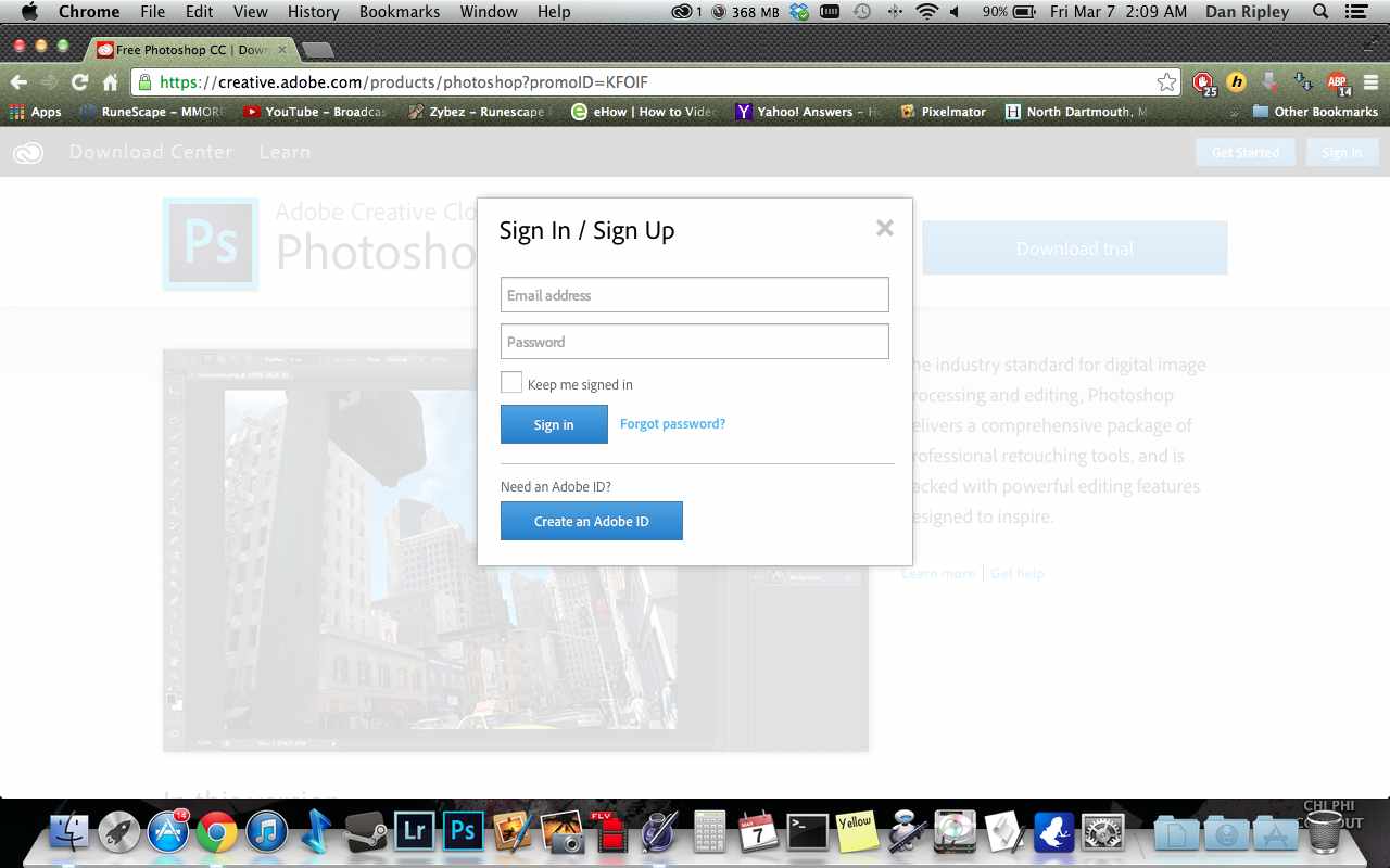 Adobe photoshop trial for mac